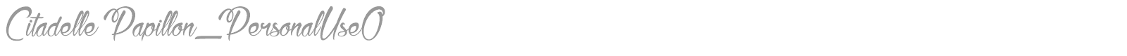 Citadelle Papillon font preview